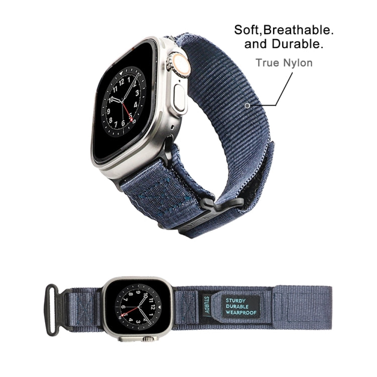 Nylon Two Section Watch Band For Apple Watch 2 38mm(Blue) - Watch Bands by PMC TechLife | Online Shopping South Africa | PMC TechLife
