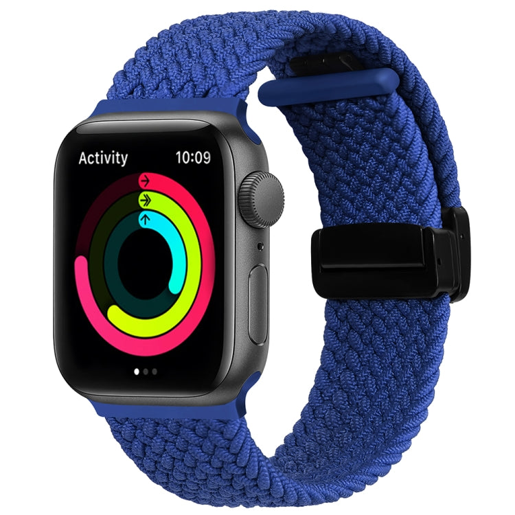 Magnetic Fold Clasp Woven Watch Band For Apple Watch 2 42mm(Blue) - Watch Bands by PMC TechLife | Online Shopping South Africa | PMC TechLife