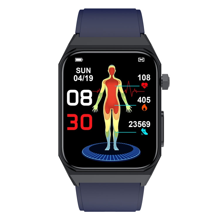 E530 1.91 inch IP68 Waterproof Silicone Band Smart Watch Supports ECG / Non-invasive Blood Sugar(Blue) - Smart Watches by PMC Jewellery | Online Shopping South Africa | PMC Jewellery