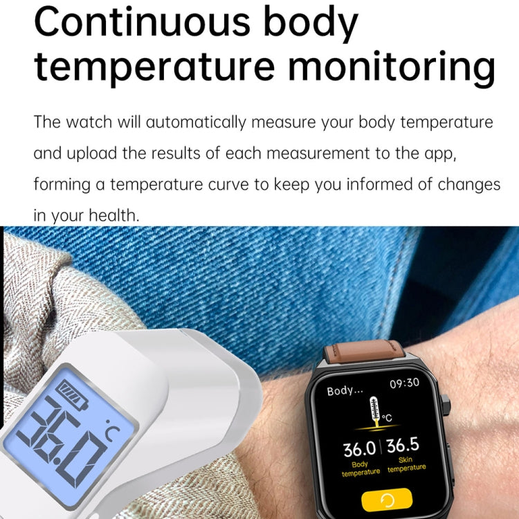 E530 1.91 inch IP68 Waterproof Silicone Band Smart Watch Supports ECG / Non-invasive Blood Sugar(Blue) - Smart Watches by PMC Jewellery | Online Shopping South Africa | PMC Jewellery