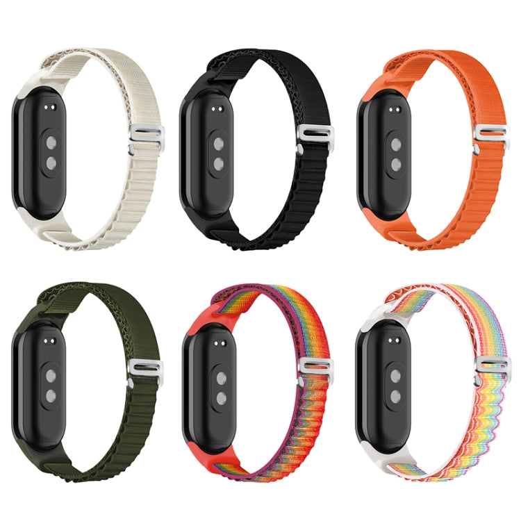 For Xiaomi Mi Band 8 Loop Nylon Watch Band(Starlight Color) - Watch Bands by PMC TechLife | Online Shopping South Africa | PMC TechLife