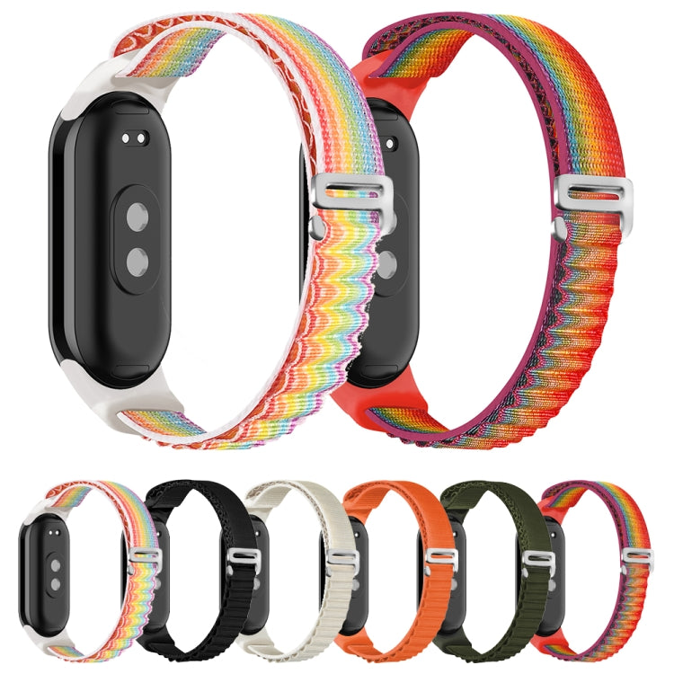 For Xiaomi Mi Band 8 Loop Nylon Watch Band(Starlight Color) - Watch Bands by PMC Jewellery | Online Shopping South Africa | PMC Jewellery