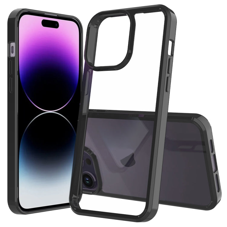 For iPhone 15 Pro Max Scratchproof Acrylic TPU Phone Case(Black) - iPhone 15 Pro Max Cases by PMC Jewellery | Online Shopping South Africa | PMC Jewellery