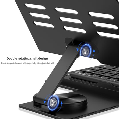 For Google Pixel Fold GKK Folding Bluetooth Keyboard Holder with Pen + Holder + Keyboard + Mouse(Black) - Google Cases by GKK | Online Shopping South Africa | PMC Jewellery | Buy Now Pay Later Mobicred