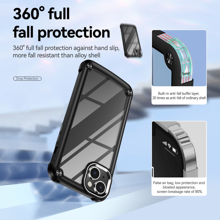 For iPhone 15 Plus TPU + PC Lens Protection Phone Case(Black) - free shipping - PMC TechLife - Order now!