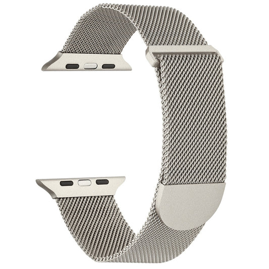 For Apple Watch Ultra 49mm Milanese Metal Magnetic Watch Band(Starlight) - Watch Bands by PMC Jewellery | Online Shopping South Africa | PMC Jewellery