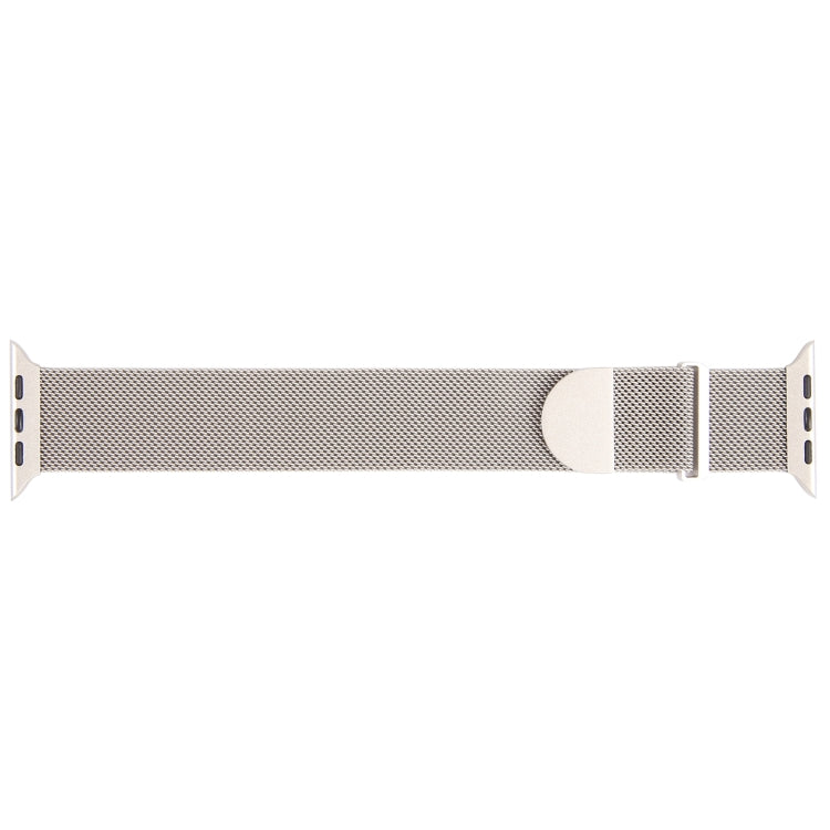 For Apple Watch Ultra 49mm Milanese Metal Magnetic Watch Band(Starlight) - Watch Bands by PMC Jewellery | Online Shopping South Africa | PMC Jewellery