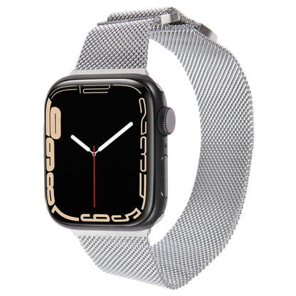 For Apple Watch 8 41mm Milanese Metal Magnetic Watch Band(Silver) - Watch Bands by PMC Jewellery | Online Shopping South Africa | PMC Jewellery