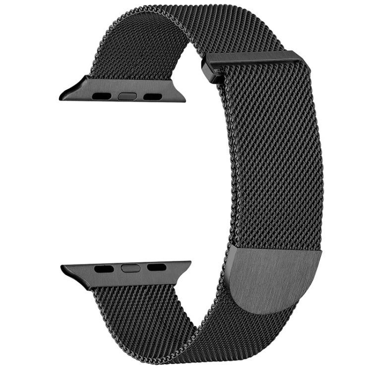 For Apple Watch 8 41mm Milanese Metal Magnetic Watch Band(Black) - Watch Bands by PMC Jewellery | Online Shopping South Africa | PMC Jewellery