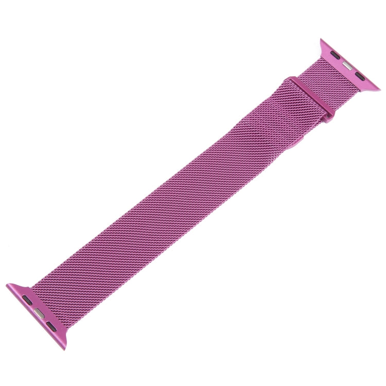 For Apple Watch 8 41mm Milanese Metal Magnetic Watch Band(Purple) - Watch Bands by PMC Jewellery | Online Shopping South Africa | PMC Jewellery