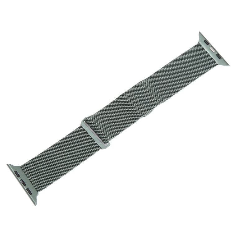 For Apple Watch 8 41mm Milanese Metal Magnetic Watch Band(Pine Green) - Watch Bands by PMC Jewellery | Online Shopping South Africa | PMC Jewellery