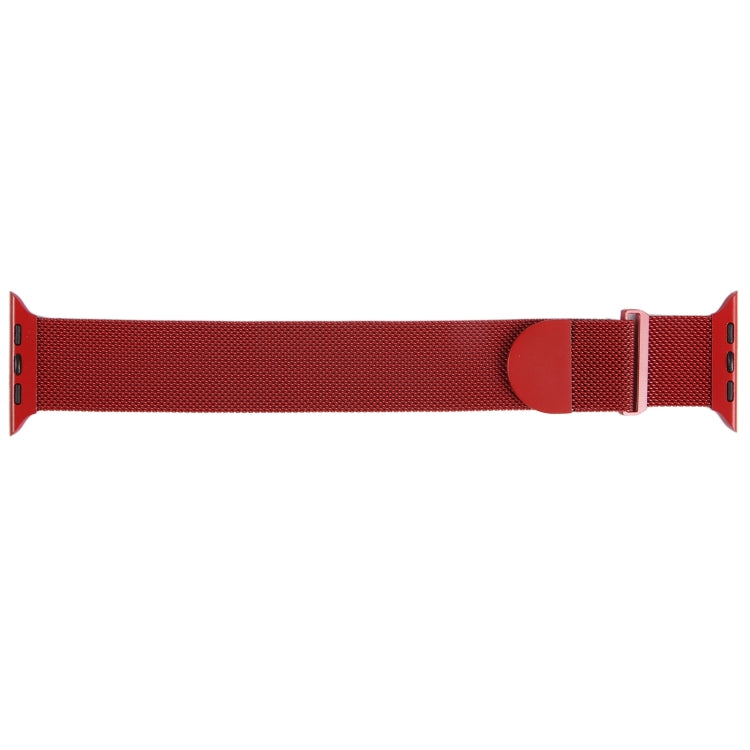 For Apple Watch SE 2022 40mm Milanese Metal Magnetic Watch Band(Red) - Watch Bands by PMC Jewellery | Online Shopping South Africa | PMC Jewellery