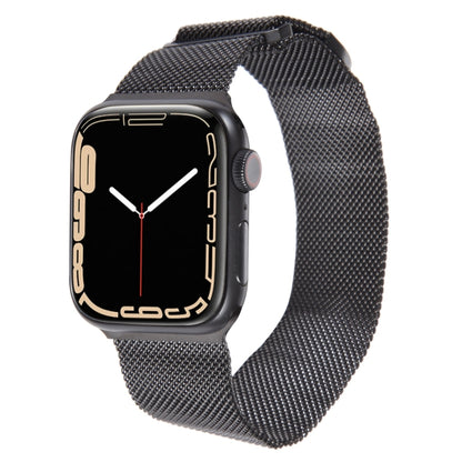 For Apple Watch SE 2022 40mm Milanese Metal Magnetic Watch Band(Black) - Watch Bands by PMC Jewellery | Online Shopping South Africa | PMC Jewellery