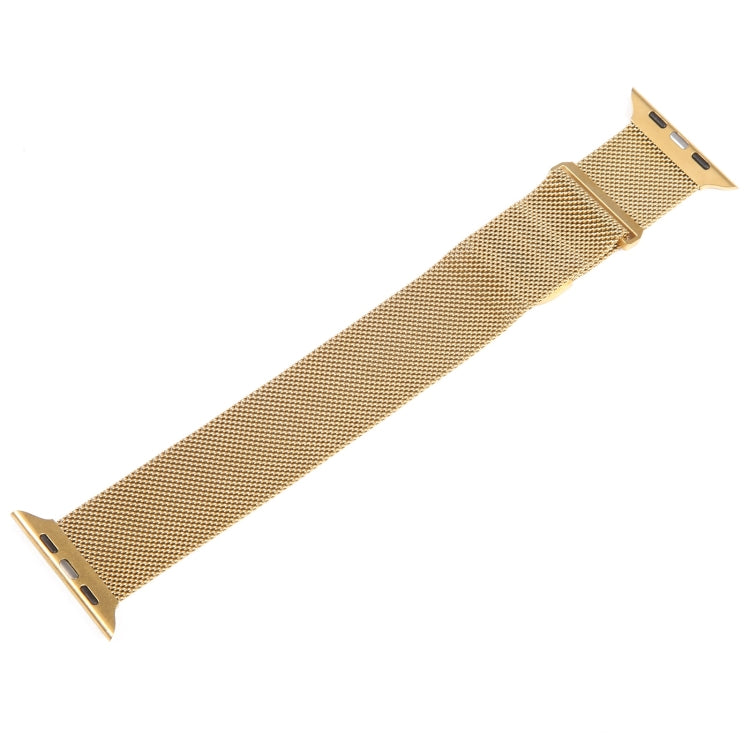 For Apple Watch SE 2022 40mm Milanese Metal Magnetic Watch Band(Gold) - Watch Bands by PMC Jewellery | Online Shopping South Africa | PMC Jewellery