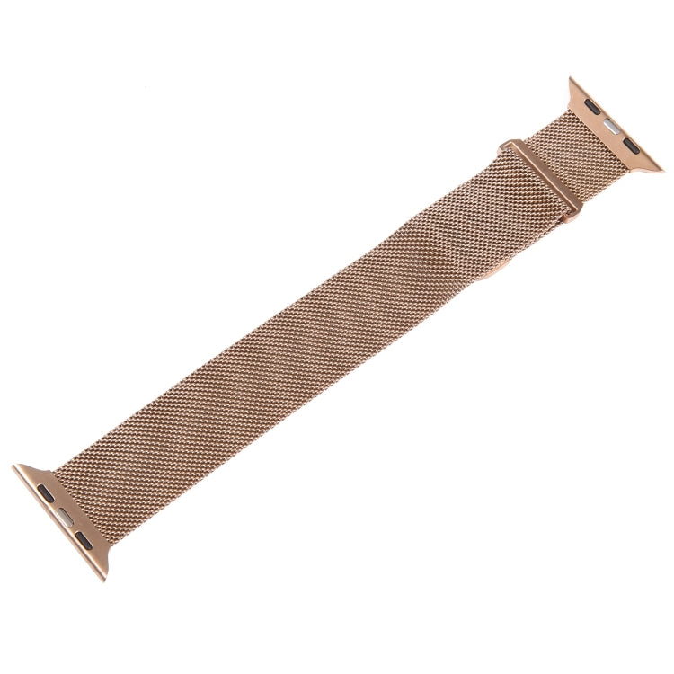 For Apple Watch SE 2022 40mm Milanese Metal Magnetic Watch Band(Rose Gold) - Watch Bands by PMC Jewellery | Online Shopping South Africa | PMC Jewellery