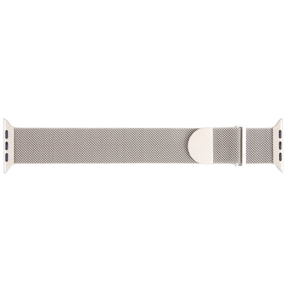 For Apple Watch SE 2022 44mm Milanese Metal Magnetic Watch Band(Starlight) - Watch Bands by PMC Jewellery | Online Shopping South Africa | PMC Jewellery