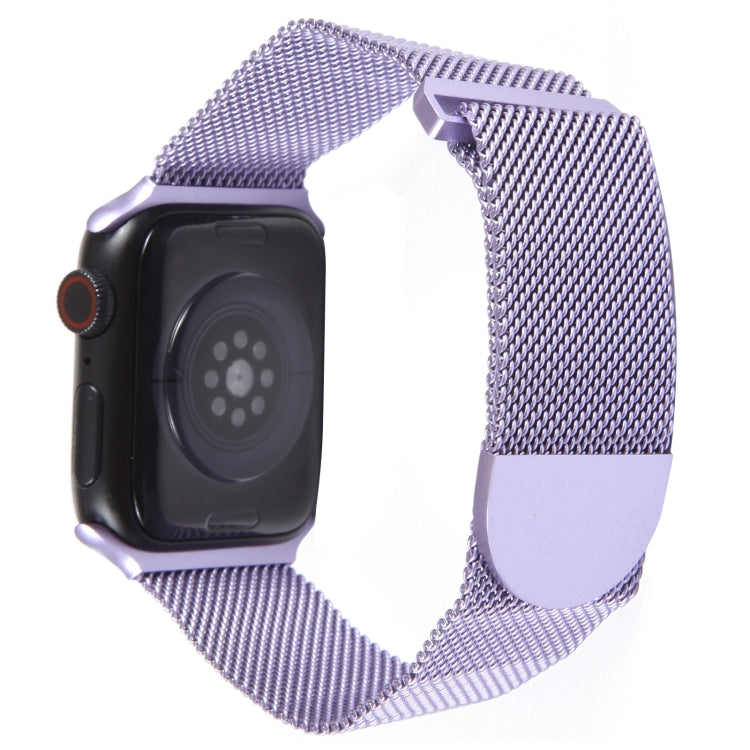 For Apple Watch SE 2022 44mm Milanese Metal Magnetic Watch Band(Lavender Purple) - Watch Bands by PMC Jewellery | Online Shopping South Africa | PMC Jewellery