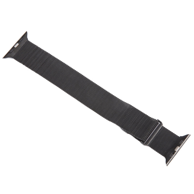 For Apple Watch 7 41mm Milanese Metal Magnetic Watch Band(Black) - Watch Bands by PMC Jewellery | Online Shopping South Africa | PMC Jewellery