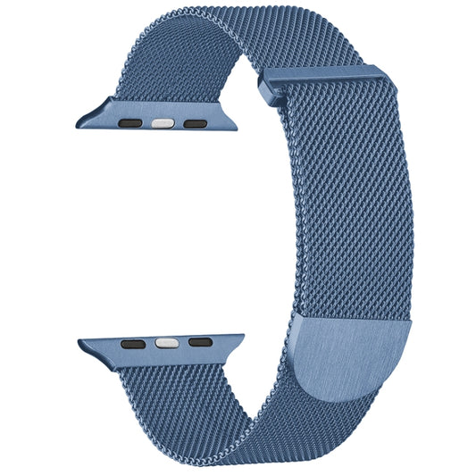 For Apple Watch 7 41mm Milanese Metal Magnetic Watch Band(Blue) - Watch Bands by PMC Jewellery | Online Shopping South Africa | PMC Jewellery