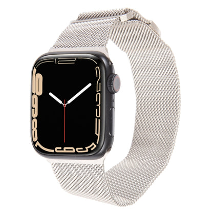 For Apple Watch SE 40mm Milanese Metal Magnetic Watch Band(Starlight) - Watch Bands by PMC Jewellery | Online Shopping South Africa | PMC Jewellery