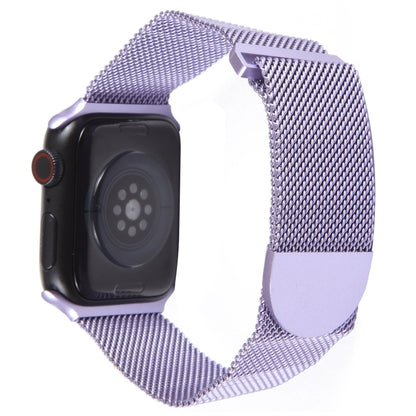 For Apple Watch SE 40mm Milanese Metal Magnetic Watch Band(Lavender Purple) - Watch Bands by PMC Jewellery | Online Shopping South Africa | PMC Jewellery