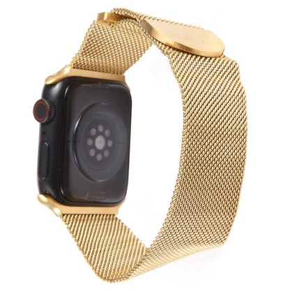 For Apple Watch SE 44mm Milanese Metal Magnetic Watch Band(Gold) - Watch Bands by PMC Jewellery | Online Shopping South Africa | PMC Jewellery