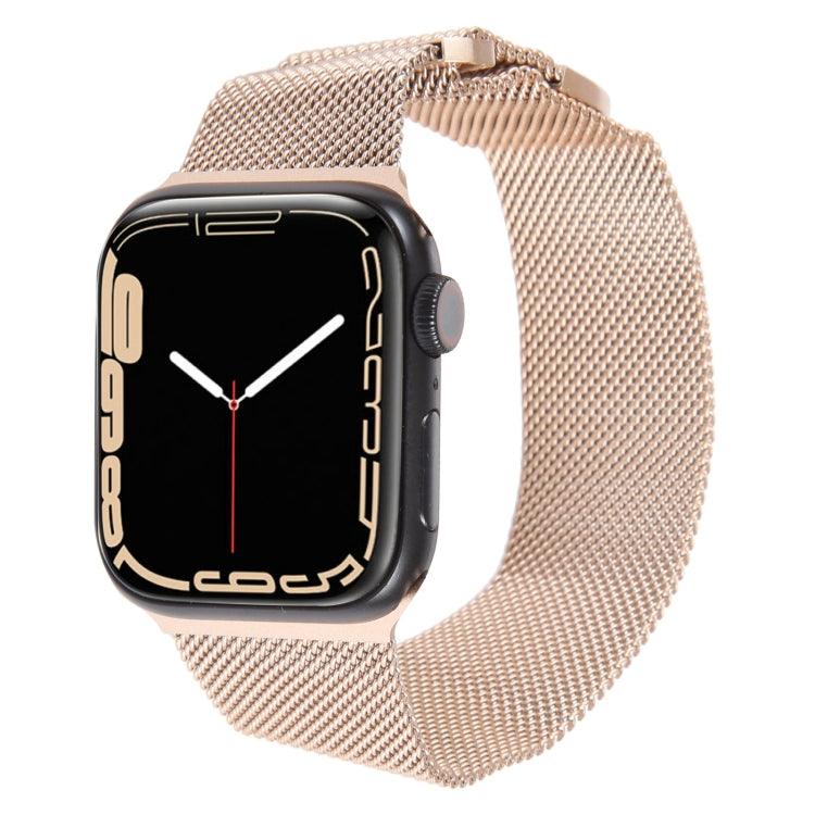 For Apple Watch 6 40mm Milanese Metal Magnetic Watch Band(Retro Gold) - Watch Bands by PMC Jewellery | Online Shopping South Africa | PMC Jewellery