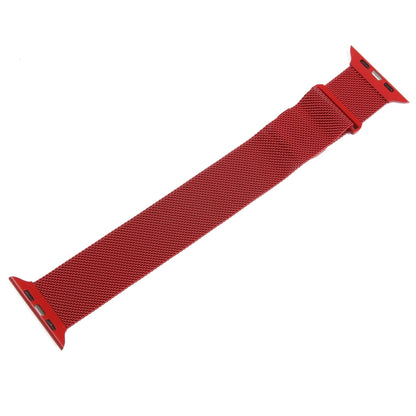 For Apple Watch 5 40mm Milanese Metal Magnetic Watch Band(Red) - Watch Bands by PMC Jewellery | Online Shopping South Africa | PMC Jewellery