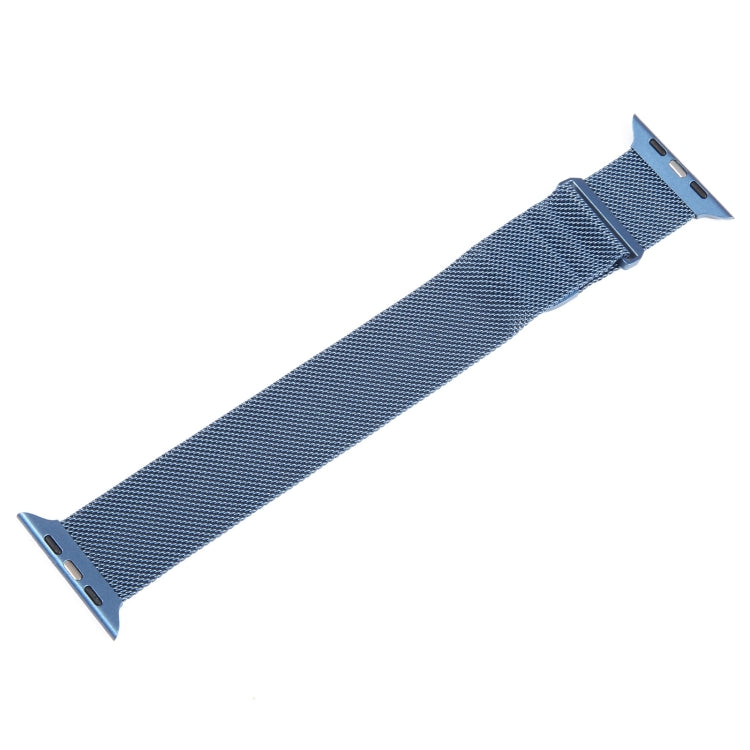 For Apple Watch 5 40mm Milanese Metal Magnetic Watch Band(Blue) - Watch Bands by PMC Jewellery | Online Shopping South Africa | PMC Jewellery