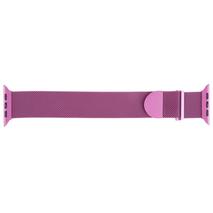 For Apple Watch 5 44mm Milanese Metal Magnetic Watch Band(Purple) - Watch Bands by PMC Jewellery | Online Shopping South Africa | PMC Jewellery