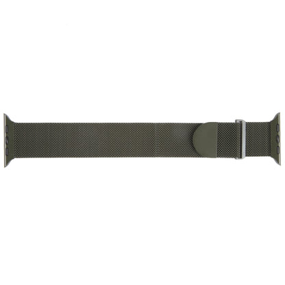 For Apple Watch 4 40mm Milanese Metal Magnetic Watch Band(Army Green) - Watch Bands by PMC Jewellery | Online Shopping South Africa | PMC Jewellery