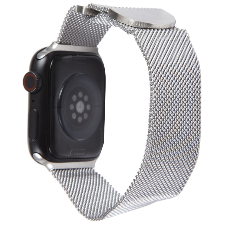 For Apple Watch 4 44mm Milanese Metal Magnetic Watch Band(Silver) - Watch Bands by PMC Jewellery | Online Shopping South Africa | PMC Jewellery