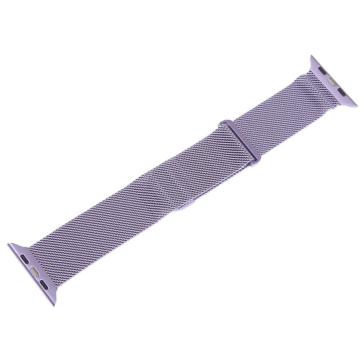 For Apple Watch 3 38mm Milanese Metal Magnetic Watch Band(Lavender Purple) - Watch Bands by PMC Jewellery | Online Shopping South Africa | PMC Jewellery