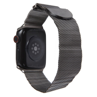 For Apple Watch 2 38mm Milanese Metal Magnetic Watch Band(Gunmetal) - Watch Bands by PMC Jewellery | Online Shopping South Africa | PMC Jewellery