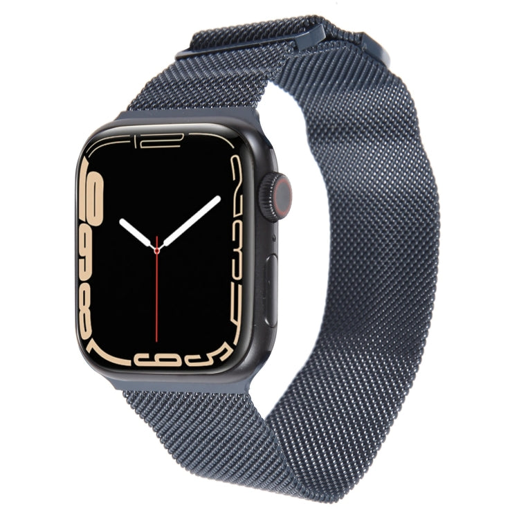 For Apple Watch 2 42mm Milanese Metal Magnetic Watch Band(Midnight Blue) - Watch Bands by PMC Jewellery | Online Shopping South Africa | PMC Jewellery