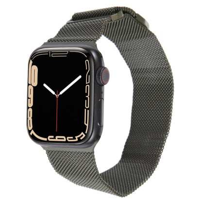 For Apple Watch 2 42mm Milanese Metal Magnetic Watch Band(Army Green) - Watch Bands by PMC Jewellery | Online Shopping South Africa | PMC Jewellery