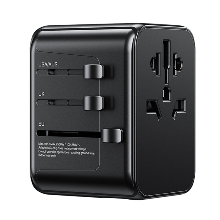 WK WP-U03 30W Multi Plug Travel Charger(Black) - International Plug Adaptor by WK | Online Shopping South Africa | PMC Jewellery