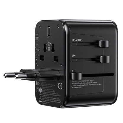 WK WP-U03 30W Multi Plug Travel Charger(Black) - International Plug Adaptor by WK | Online Shopping South Africa | PMC Jewellery