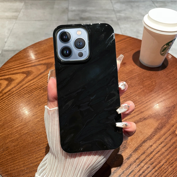 For iPhone 13 Pro Solid Color Wave Texture TPU Phone Case(Black) - iPhone 13 Pro Cases by PMC TechLife | Online Shopping South Africa | PMC TechLife