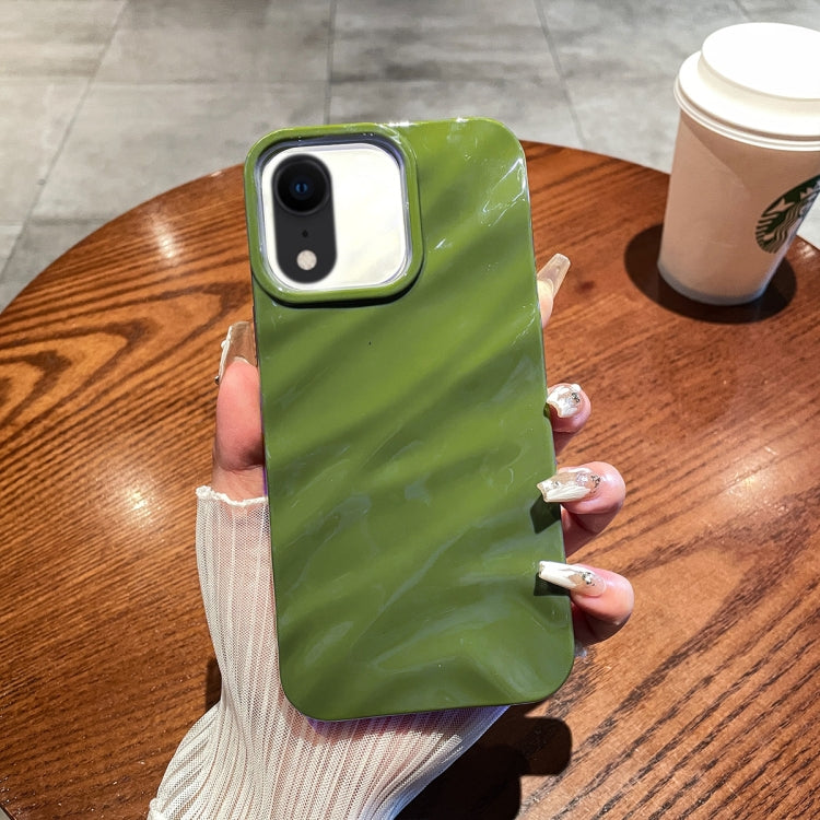 For iPhone XR Solid Color Wave Texture TPU Phone Case(Green) - More iPhone Cases by PMC Jewellery | Online Shopping South Africa | PMC Jewellery