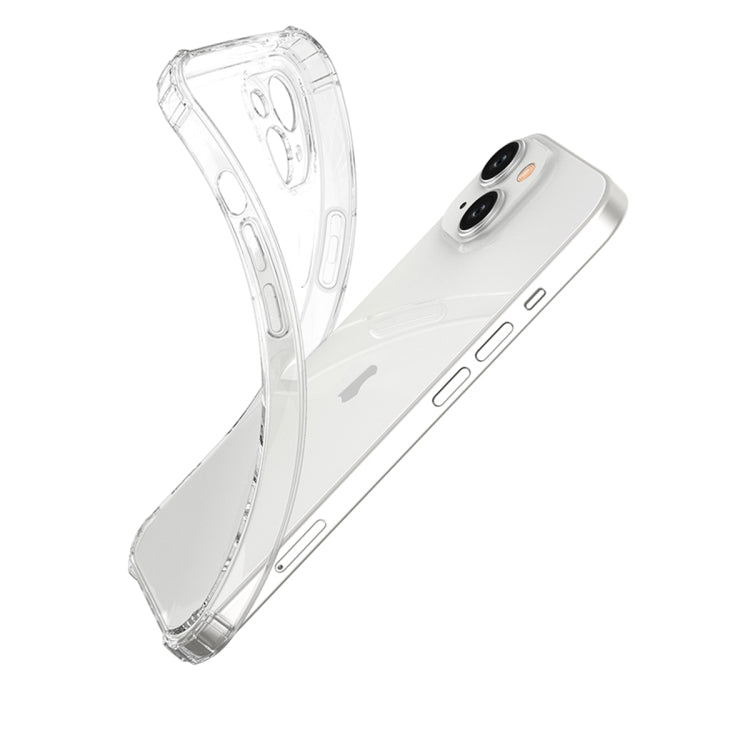 For iPhone 15 Plus Four-Corner Shockproof Clear TPU Phone Case(Transparent) - iPhone 15 Plus Cases by PMC Jewellery | Online Shopping South Africa | PMC Jewellery