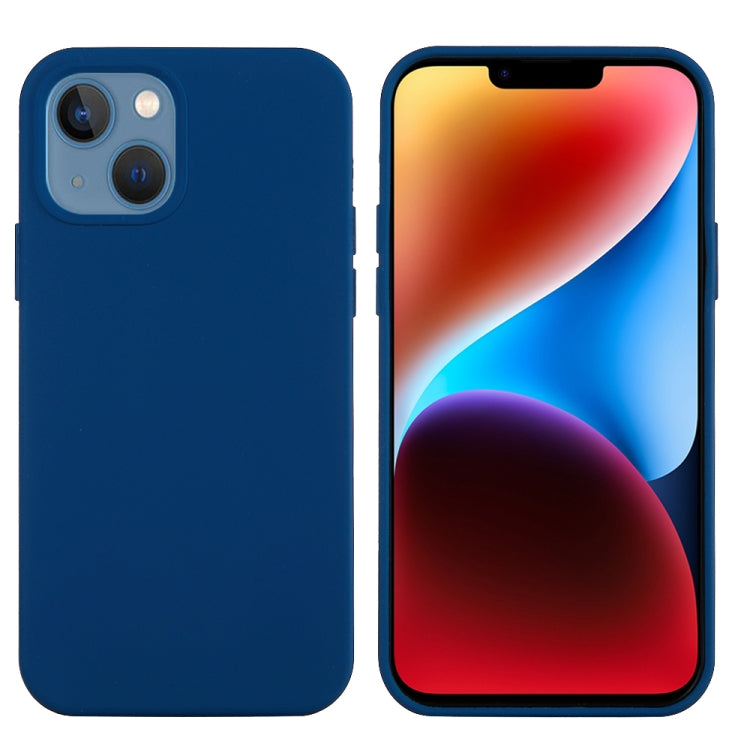 For iPhone 15 Solid Color Silicone Phone Case(Cobalt Blue) - iPhone 15 Cases by PMC Jewellery | Online Shopping South Africa | PMC Jewellery