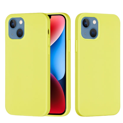 For iPhone 15 Plus Solid Color Silicone Phone Case(Lemon Yellow) - iPhone 15 Plus Cases by PMC Jewellery | Online Shopping South Africa | PMC Jewellery