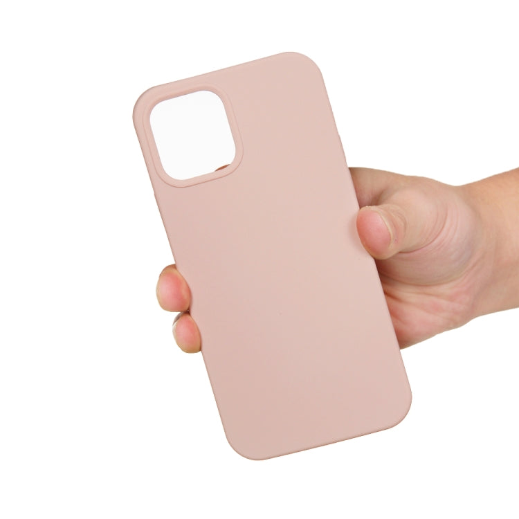 For iPhone 15 Pro Solid Color Silicone Phone Case(Sand Pink) - iPhone 15 Pro Cases by PMC TechLife | Online Shopping South Africa | PMC TechLife