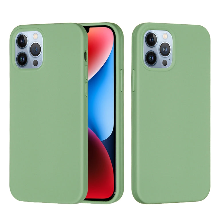 For iPhone 15 Pro Max Solid Color Silicone Phone Case(Mint Green) - iPhone 15 Pro Max Cases by PMC TechLife | Online Shopping South Africa | PMC TechLife