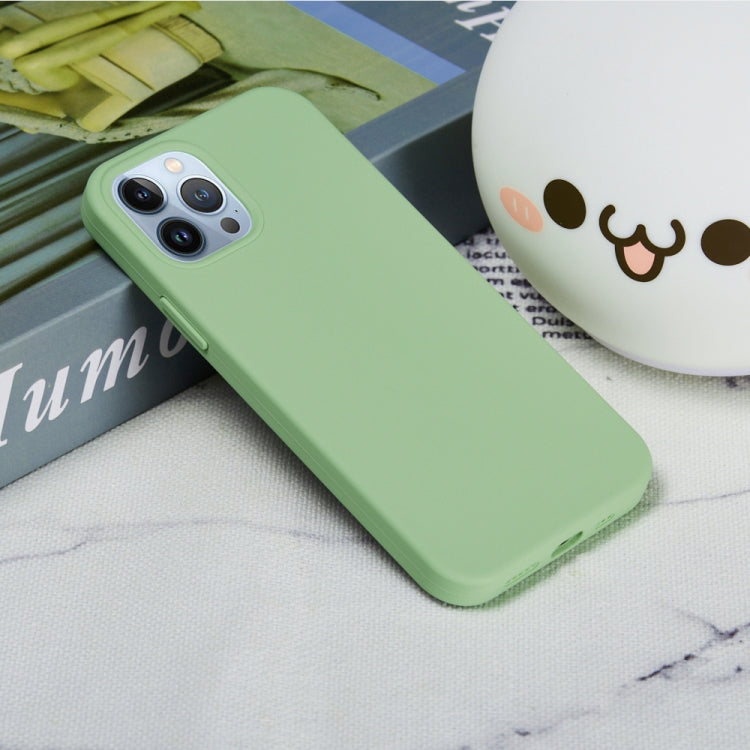 For iPhone 15 Pro Max Solid Color Silicone Phone Case(Mint Green) - iPhone 15 Pro Max Cases by PMC Jewellery | Online Shopping South Africa | PMC Jewellery