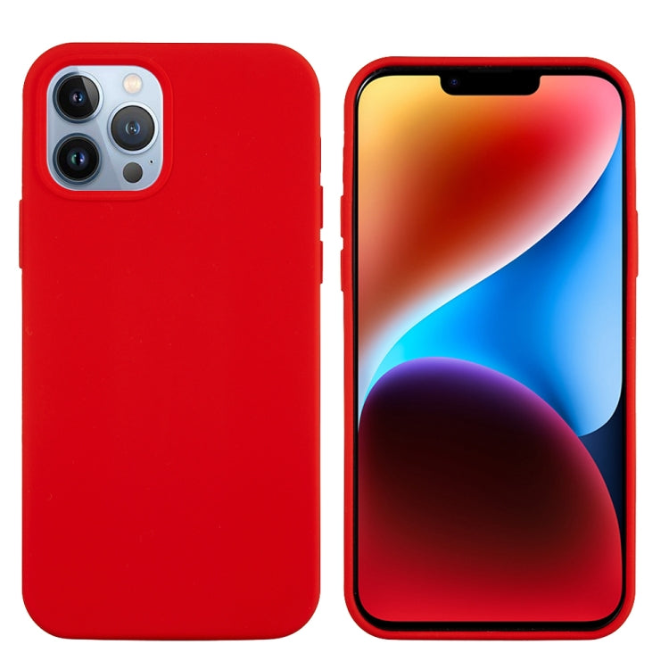 For iPhone 15 Pro Max Solid Color Silicone Phone Case(Red) - iPhone 15 Pro Max Cases by PMC TechLife | Online Shopping South Africa | PMC TechLife