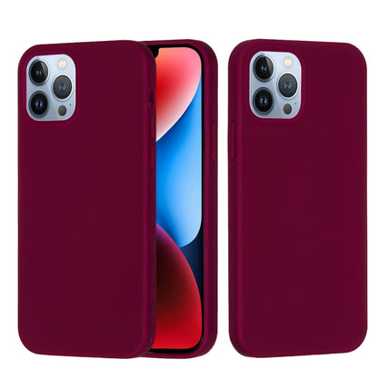 For iPhone 15 Pro Max Solid Color Silicone Phone Case(Violet) - iPhone 15 Pro Max Cases by PMC Jewellery | Online Shopping South Africa | PMC Jewellery