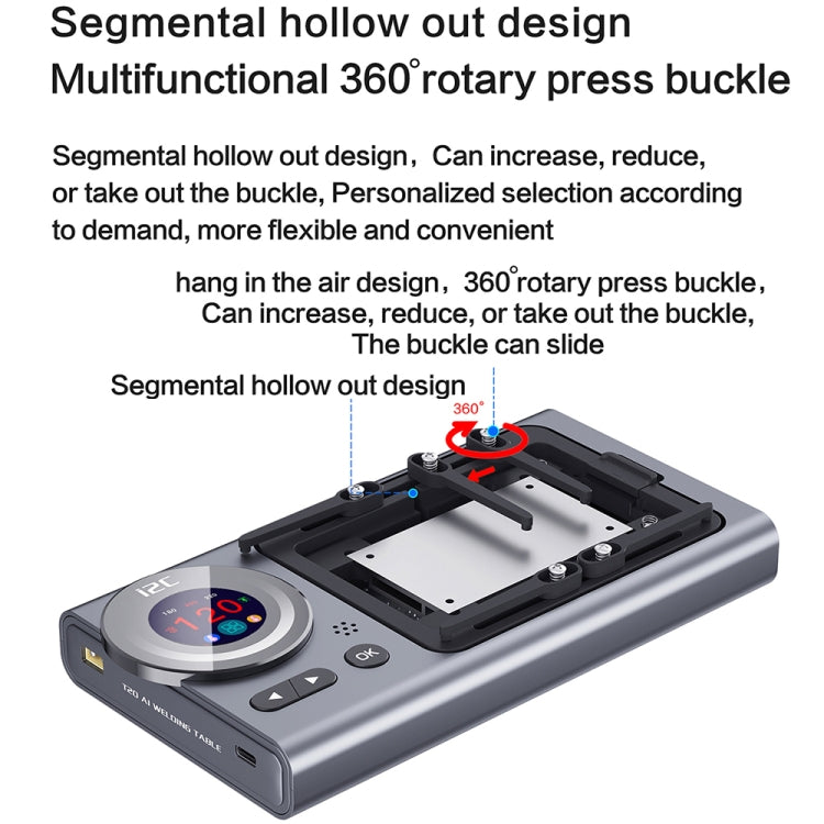 i2C T20 Intelligent Motherboard Middle Layered Heating Platform For iPhone X-13 Series, Plug:US - Repair Platform by i2C | Online Shopping South Africa | PMC Jewellery | Buy Now Pay Later Mobicred