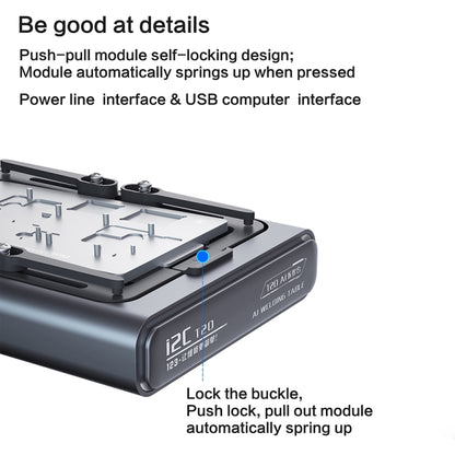 i2C T20 Intelligent Motherboard Middle Layered Heating Platform For iPhone X-14 Series, Plug:US - Repair Platform by i2C | Online Shopping South Africa | PMC Jewellery | Buy Now Pay Later Mobicred